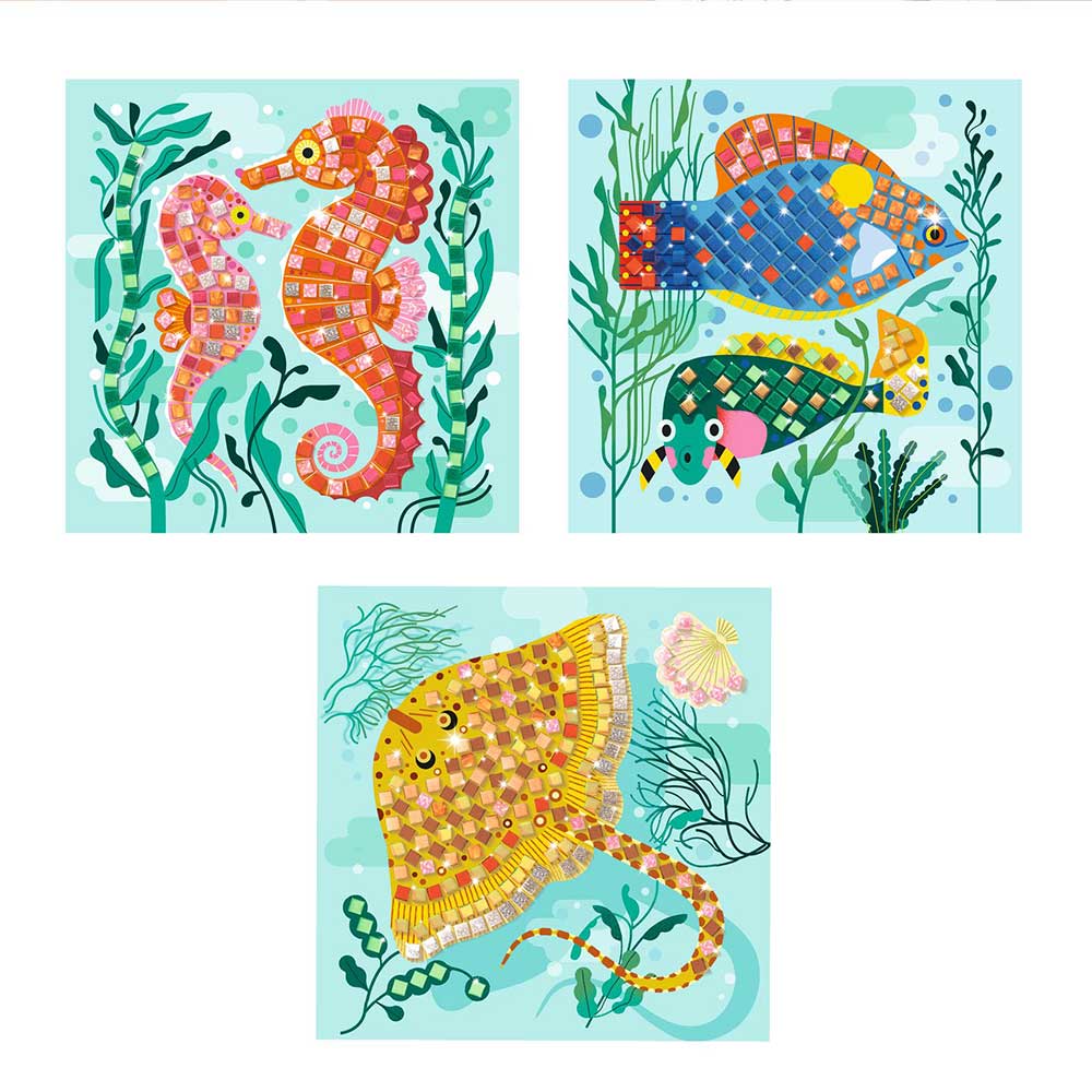 Djeco Collages Caribbean stickers mosaic