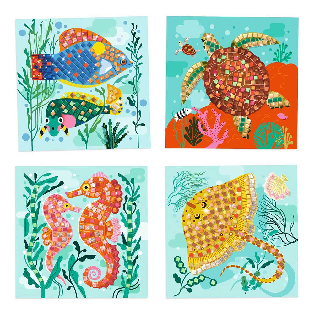 Djeco Collages Caribbean stickers mosaic