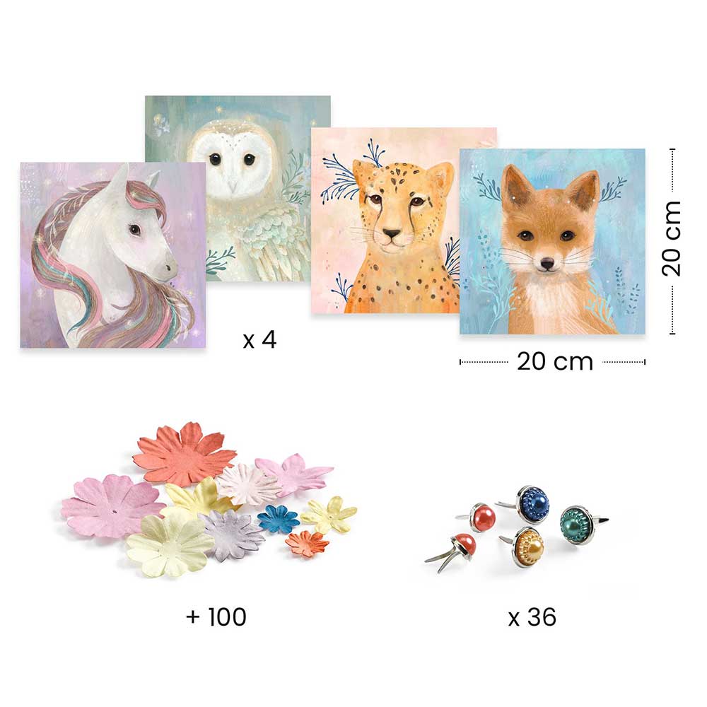 Djeco 3D Pictures Floral Wreaths