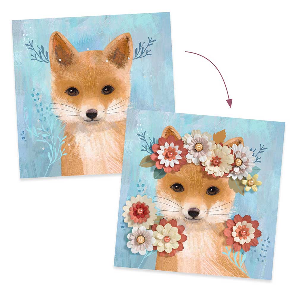 Djeco 3D Pictures Floral Wreaths