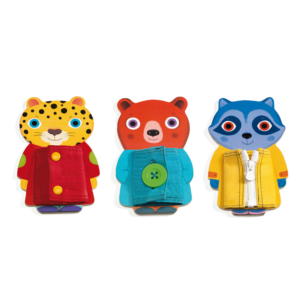 Djeco Educational wooden games - Early learning Ziptou