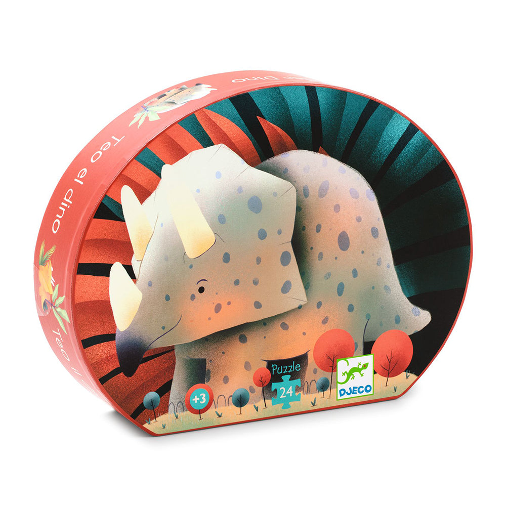Djeco Silhouette puzzles Teo the dino 24PCS