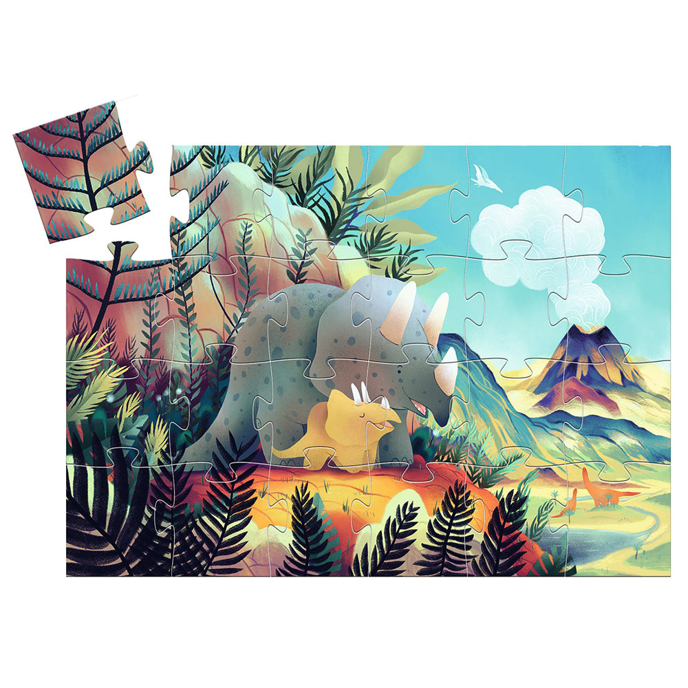Djeco Silhouette puzzles Teo the dino 24PCS