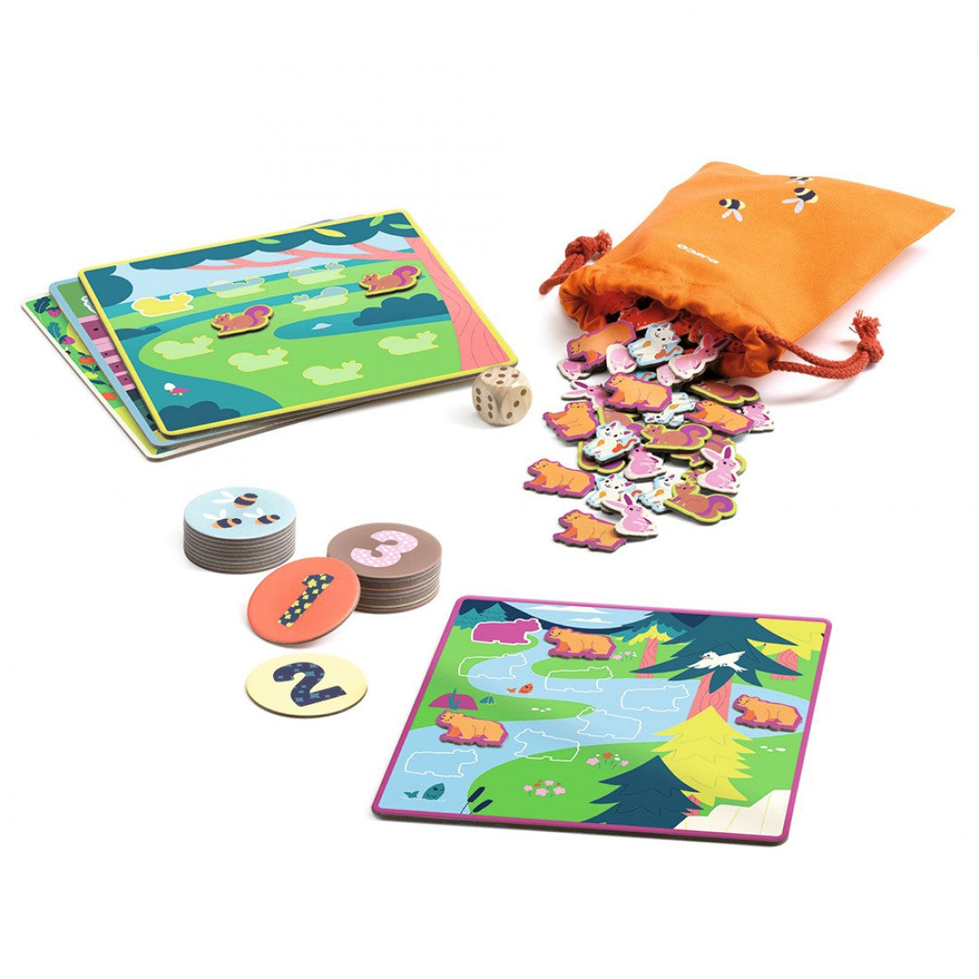 Djeco set 4 games Refonte 123 Chiffres