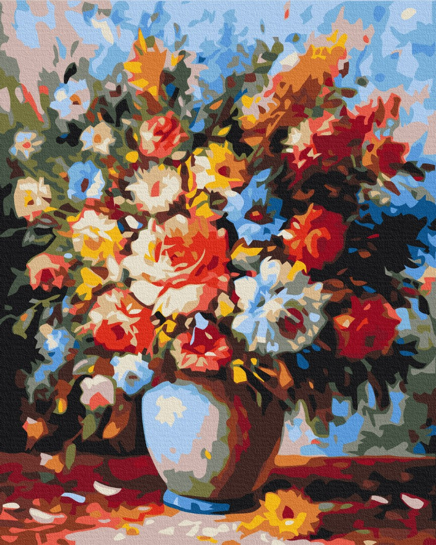 Luxurious bouquet in a vase Paint By Numbers, Brushme