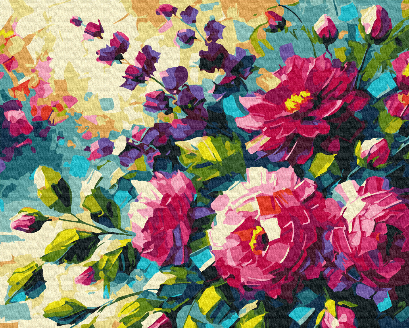 Flowers of Summer by Oleg Loburak Paint By Numbers, Brushme
