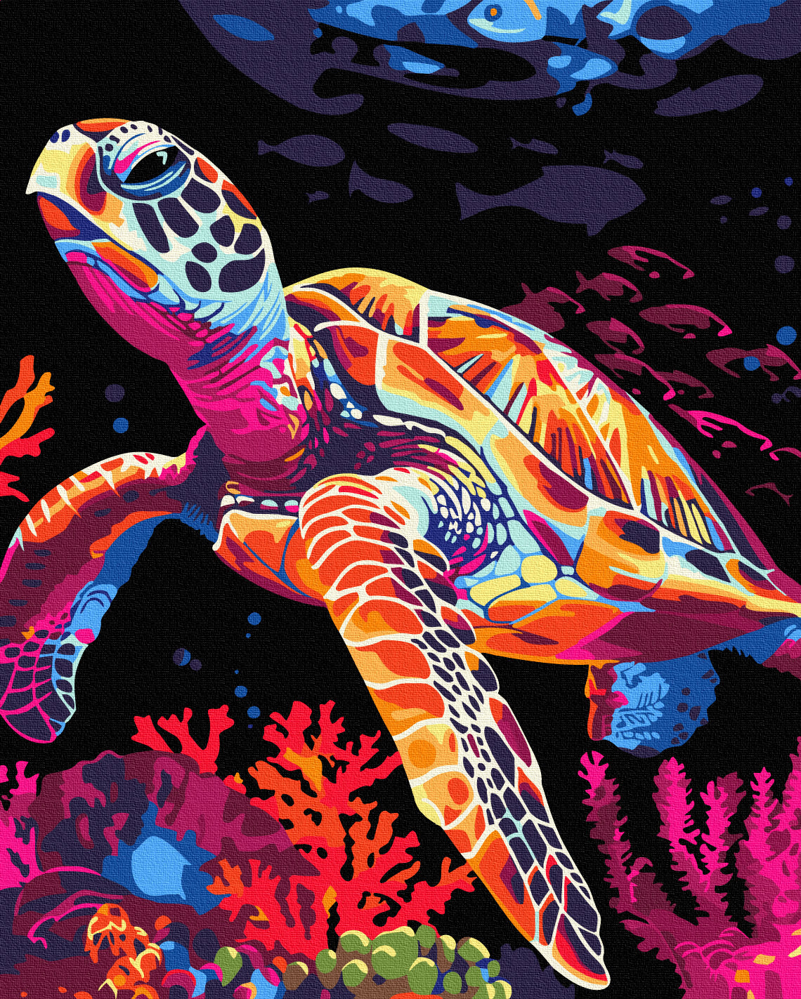 Turtle Fantasy Paint by Numbers, Brushme