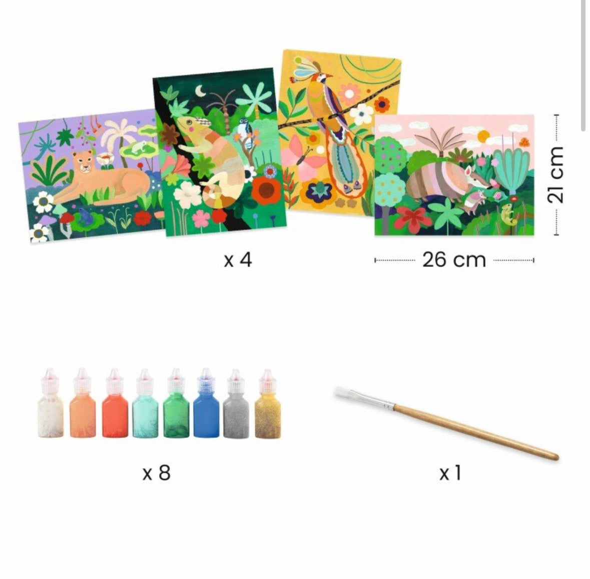 Djeco 3D Painting Tropical forest