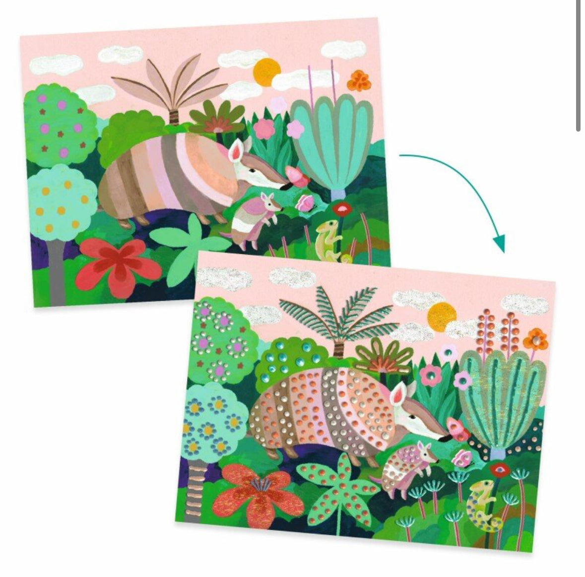 Djeco 3D Painting Tropical forest