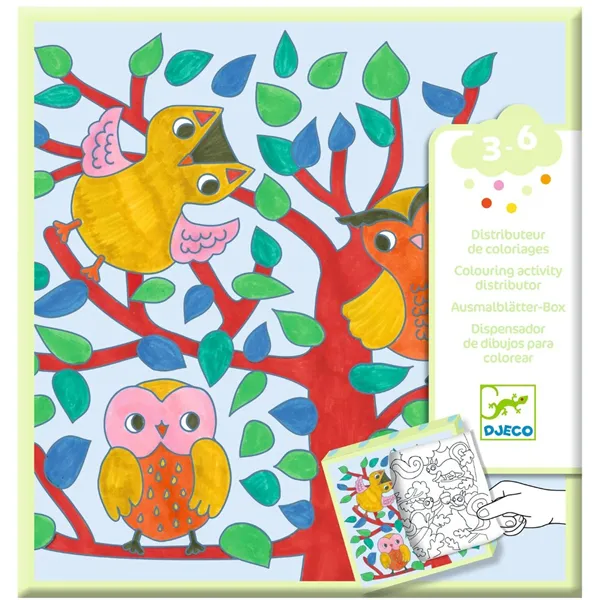 Djeco Colouring dispenser - Forest