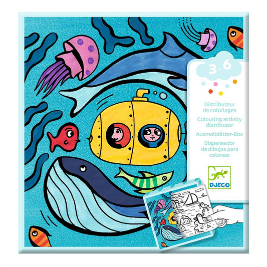 Djeco Colouring dispenser, Ocean