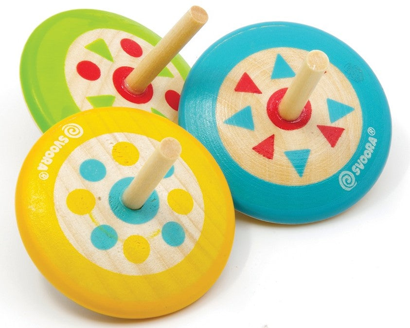 Svoora Mini Wooden Top INDIE in 3 designs