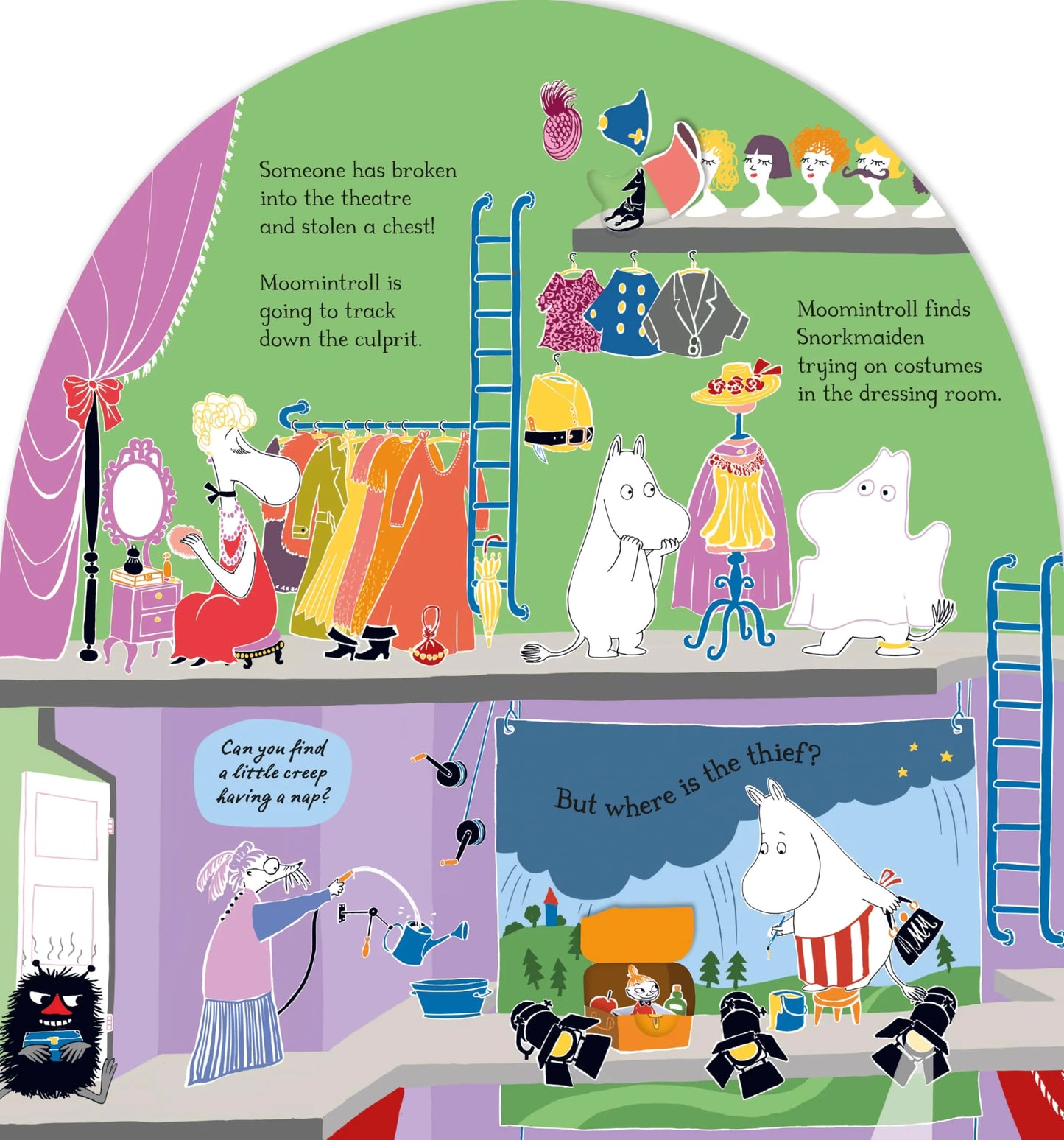 In the Theatre, Board Book for Kids 3+, English Language