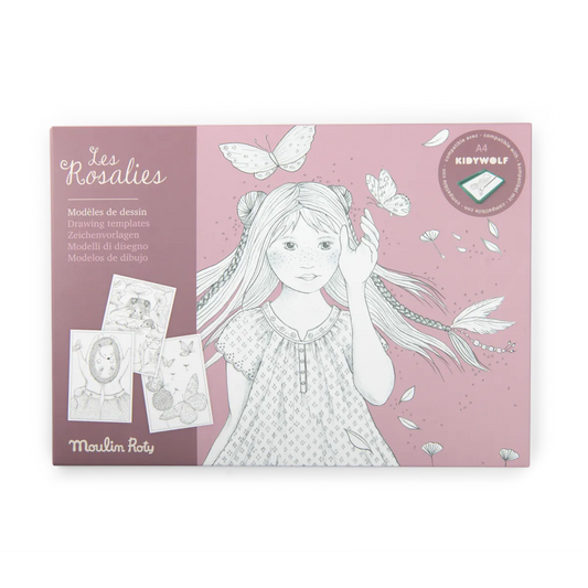 24 Σχέδια Kidywolf για ζωγραφική για 5+: Les Rosalies, Moulin Roty