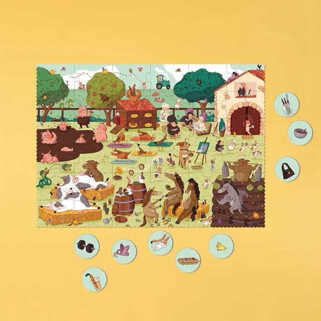 Farmtastic: 36 Pieces, Look & Find Puzzle for Kids 3+
