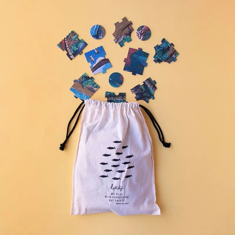 Look and Learn Puzzle 100 pcs: Age of Dinosaurs, LONDJI