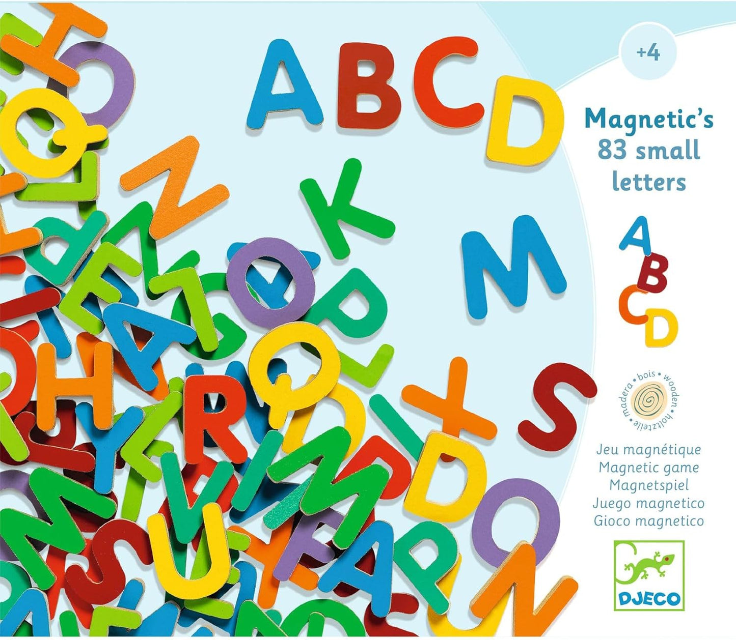 Magnetic's 83 small letters Djeco