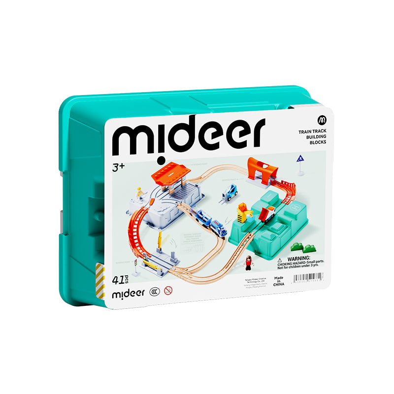 Train Track Building Blocks - Urban Adventure, Mideer