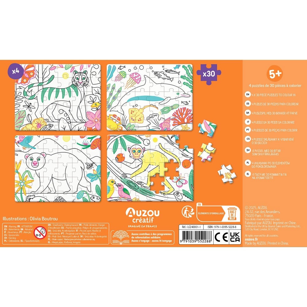 My Little Artist's Activity Kit: Puzzles to Colour in, AUZOU