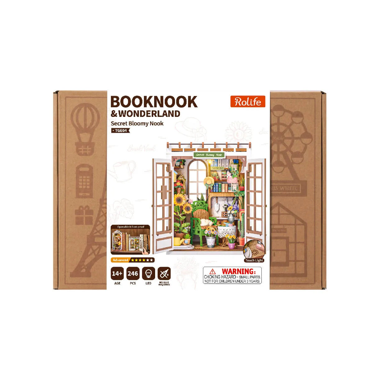 DIY Book Nook 14+: Secret Bloomy Nook TGE04, Robotime Rolife