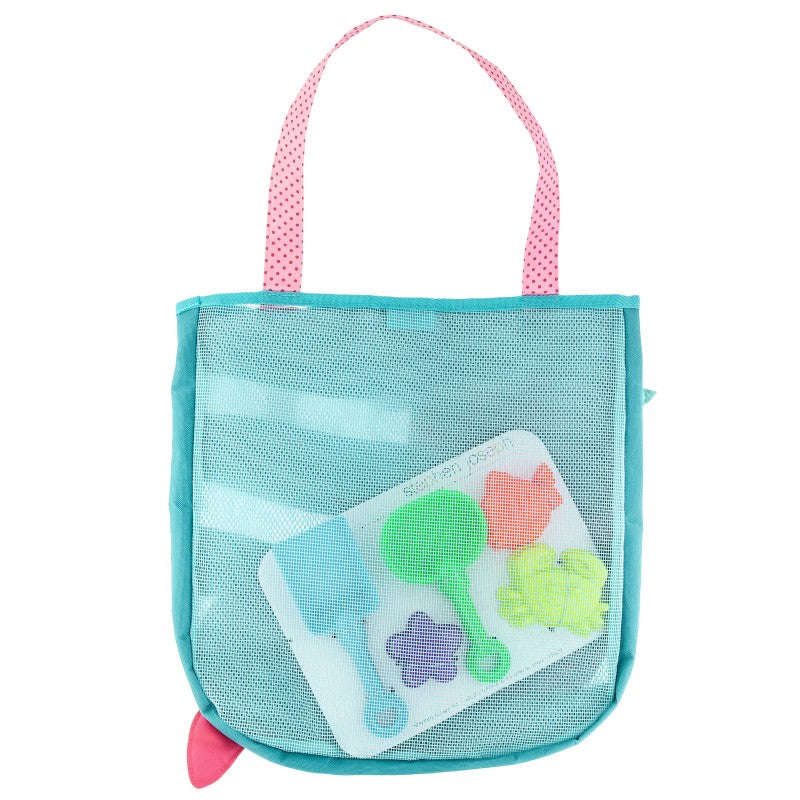 BEACH TOTE WITH TOY MERMAID