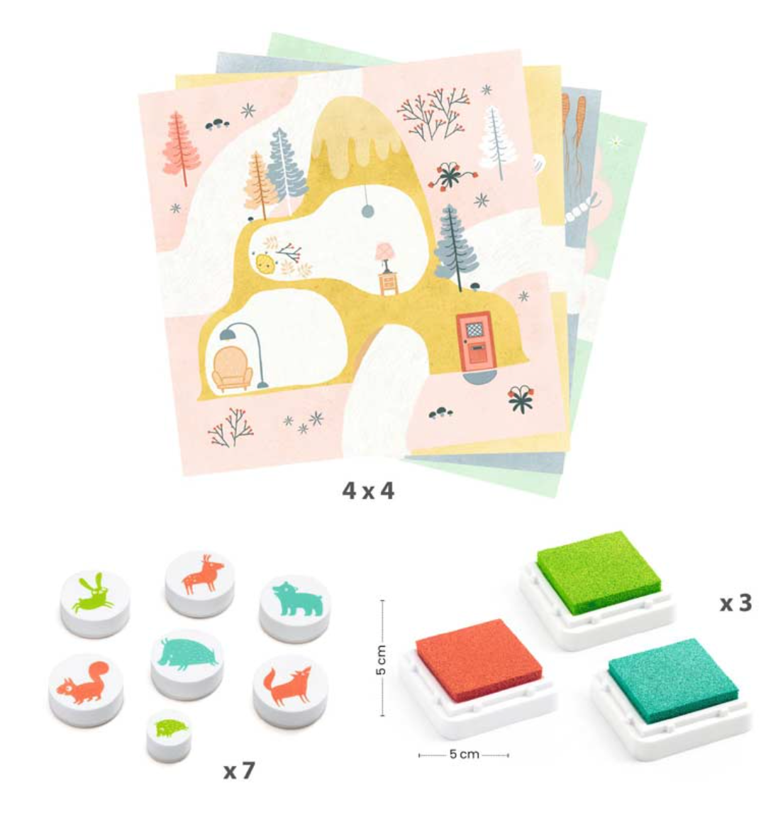 Djeco Out and about stamp set