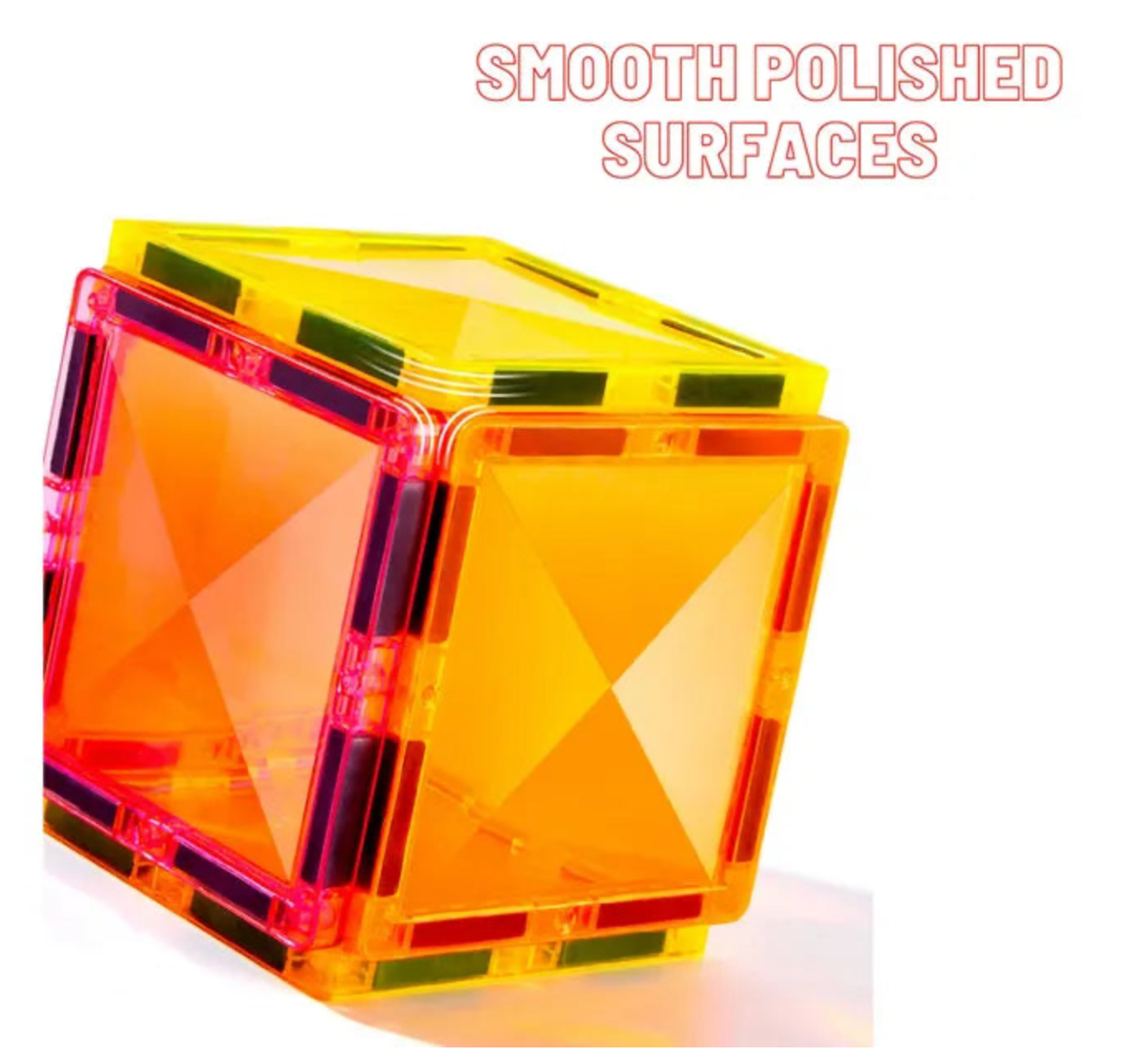 Colorful Magnetic Tiles - Marble Run 100PCS, Mideer