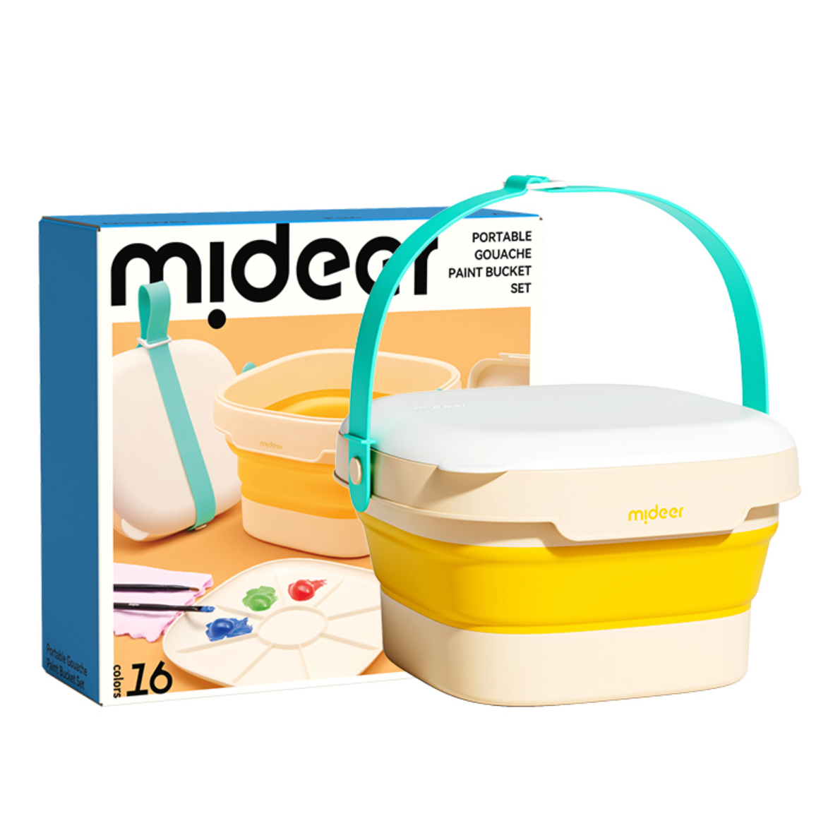 Portable Gouache Paint Bucket Set, Mideer