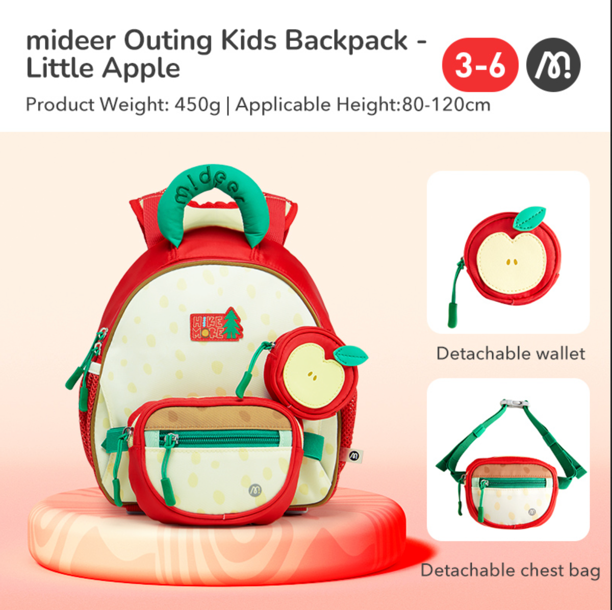 Outing Backpack for Kids, Mideer