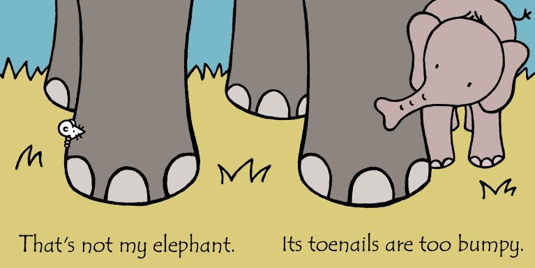 Sensory book: That's Not My Elephant, Usborne