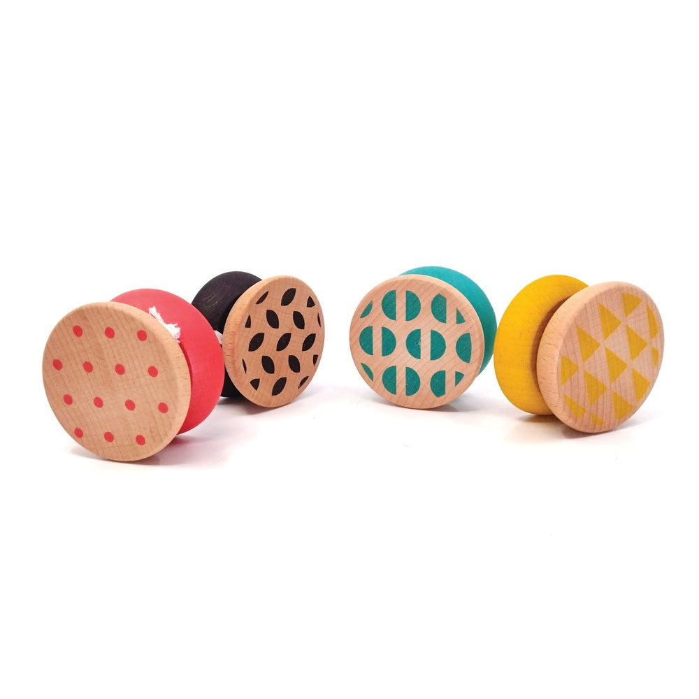 Wooden Yo-Yo "Geom" (Choose from 4 Designs), Svoora