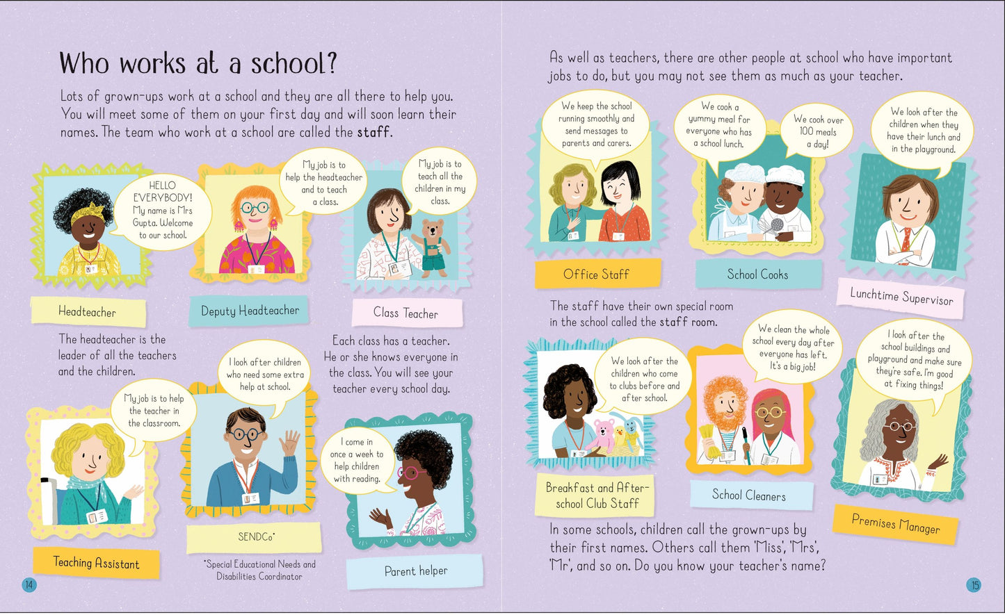 Book for preparing for school: All About Starting School, Usborne