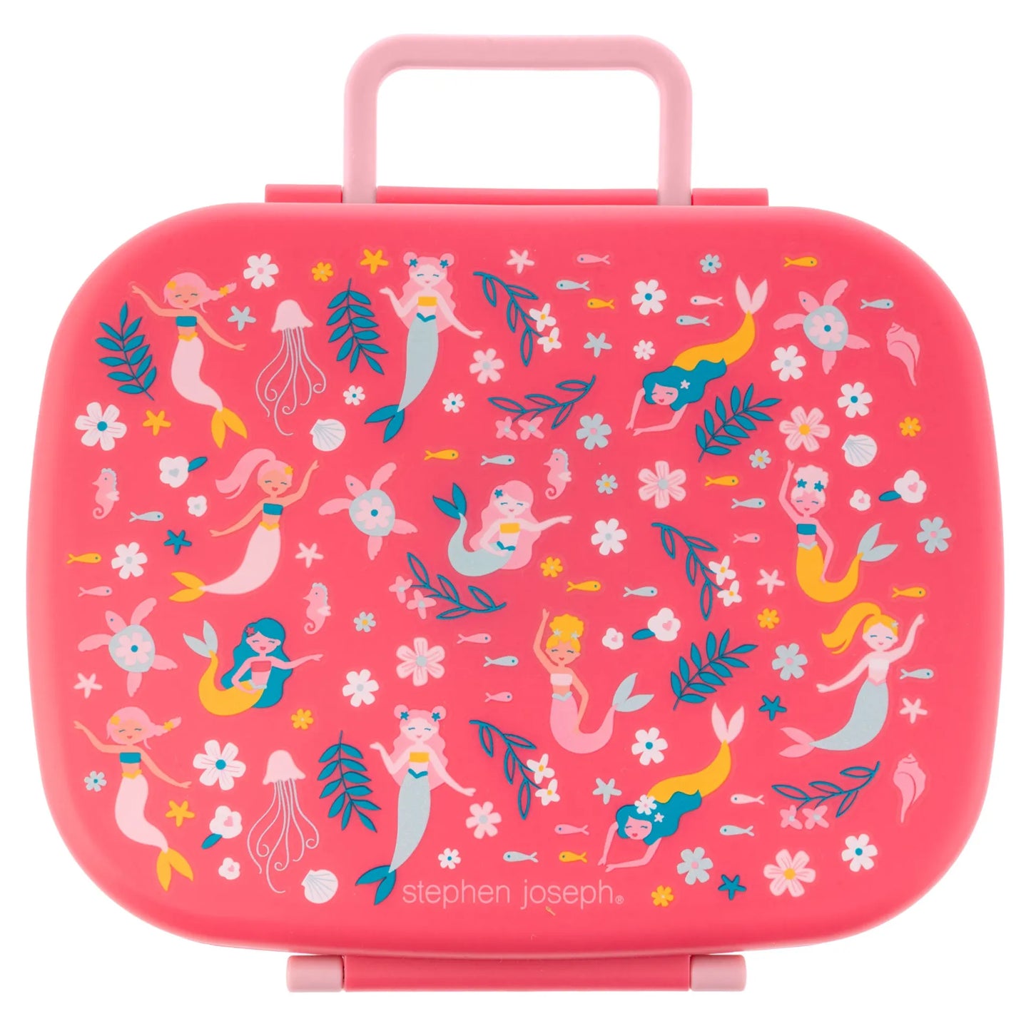 Bento Box with Removable Tray Mermaid: 5-Compartment Lunch Bento Box. For Kids 3+