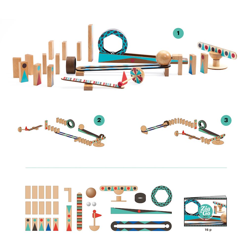 Construction: Zig & Go - 28 pcs, Djeco