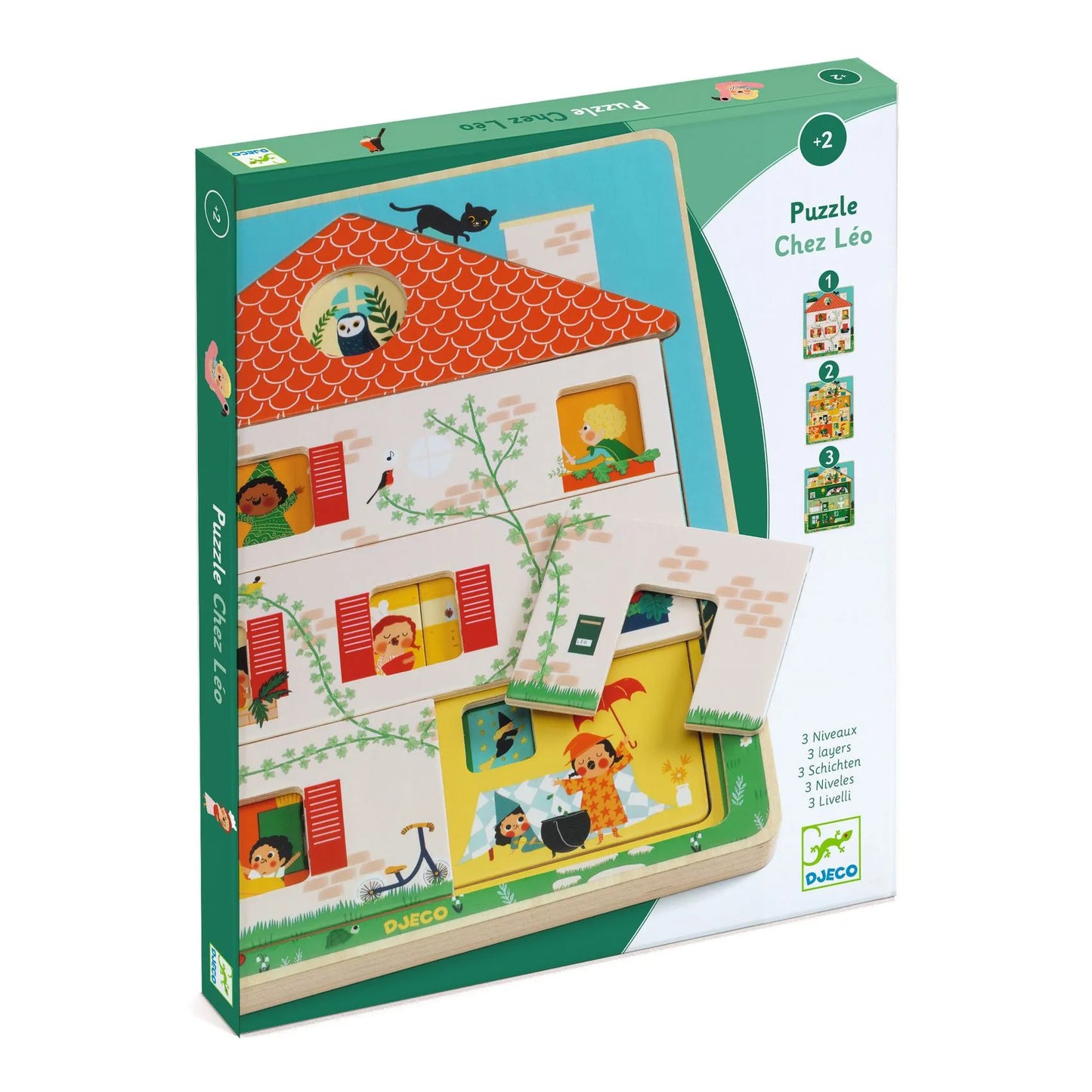 Wooden puzzle: Chez Leo, Djeco
