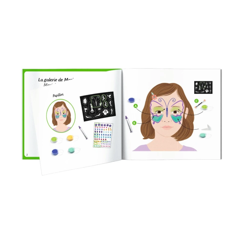 Makeup set with stencils and stickers: Rio de Janeiro, Djeco