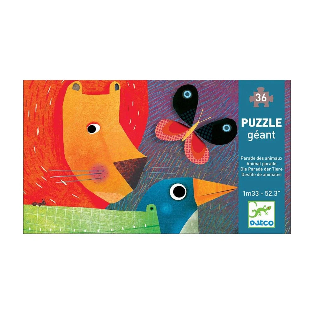 Giant puzzles: Animal Parade 36pcs, Djeco