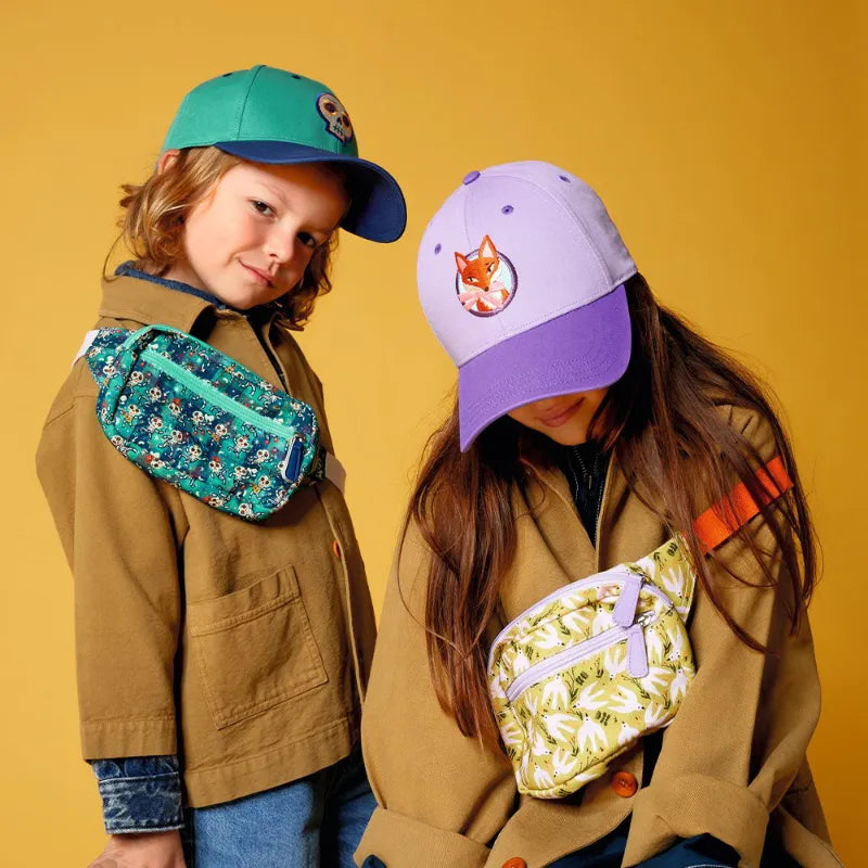 Skull And Crossbones, Cotton Sun Cap, For Kids 6+, Embroidered Patch