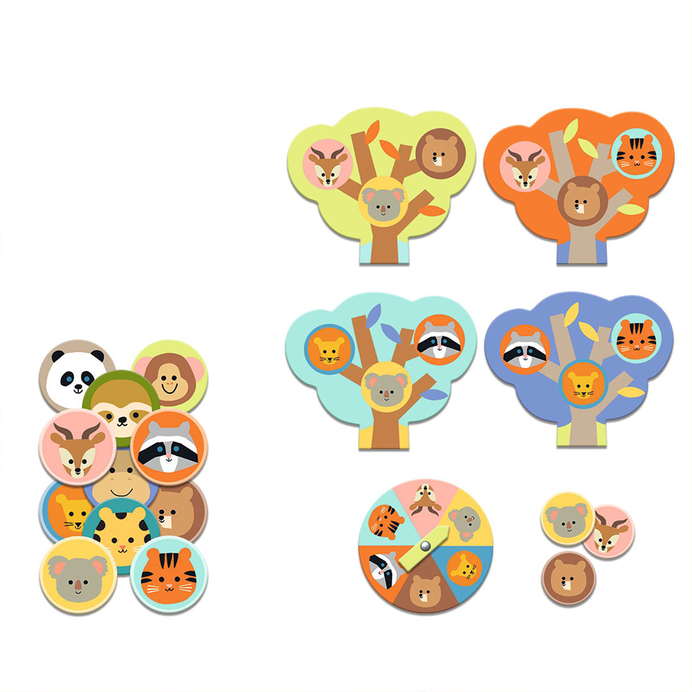 Djeco Wild animals - 5 GAMES Memo-Domino-Loto-Puzzle-Ludo