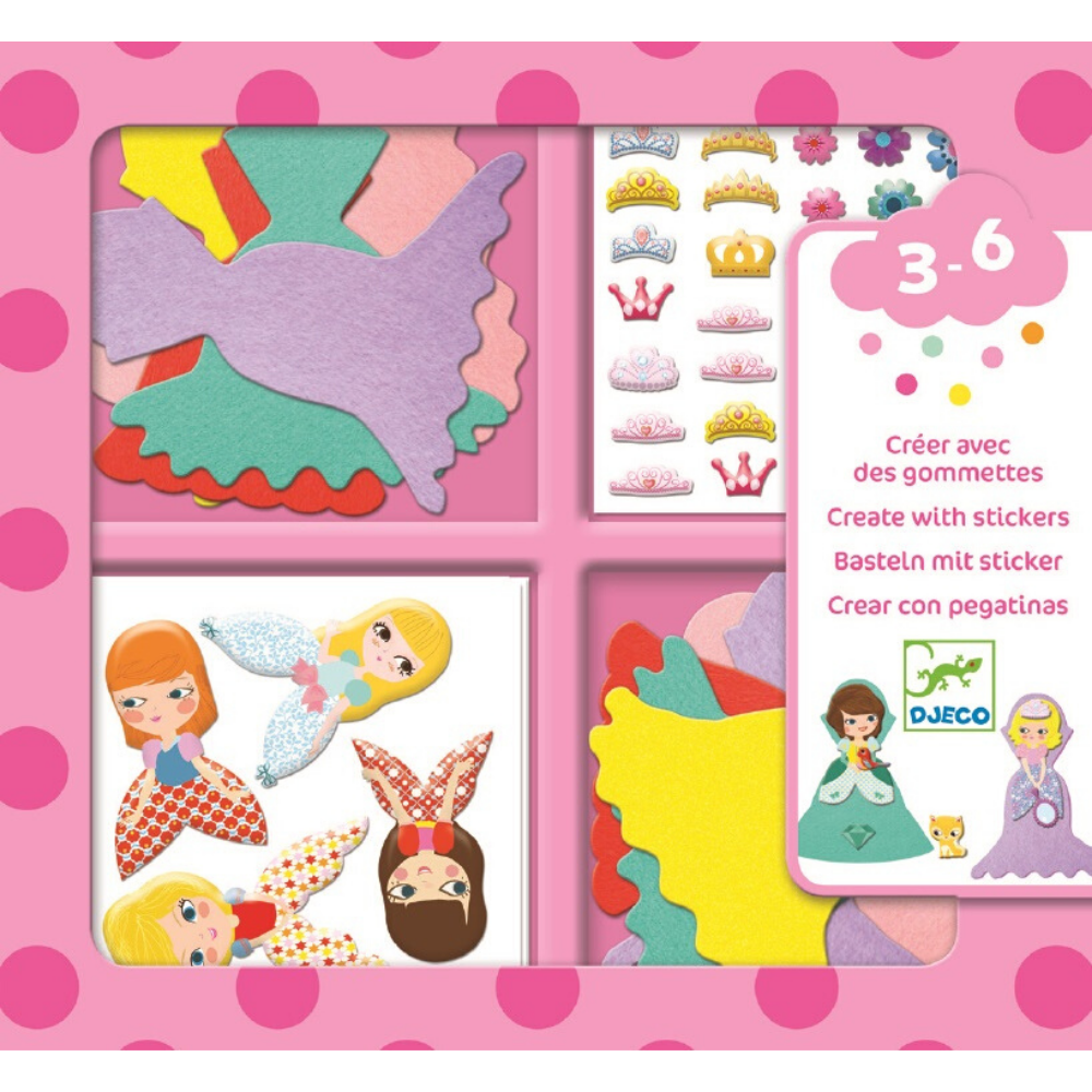 Djeco Stickers I love princesses