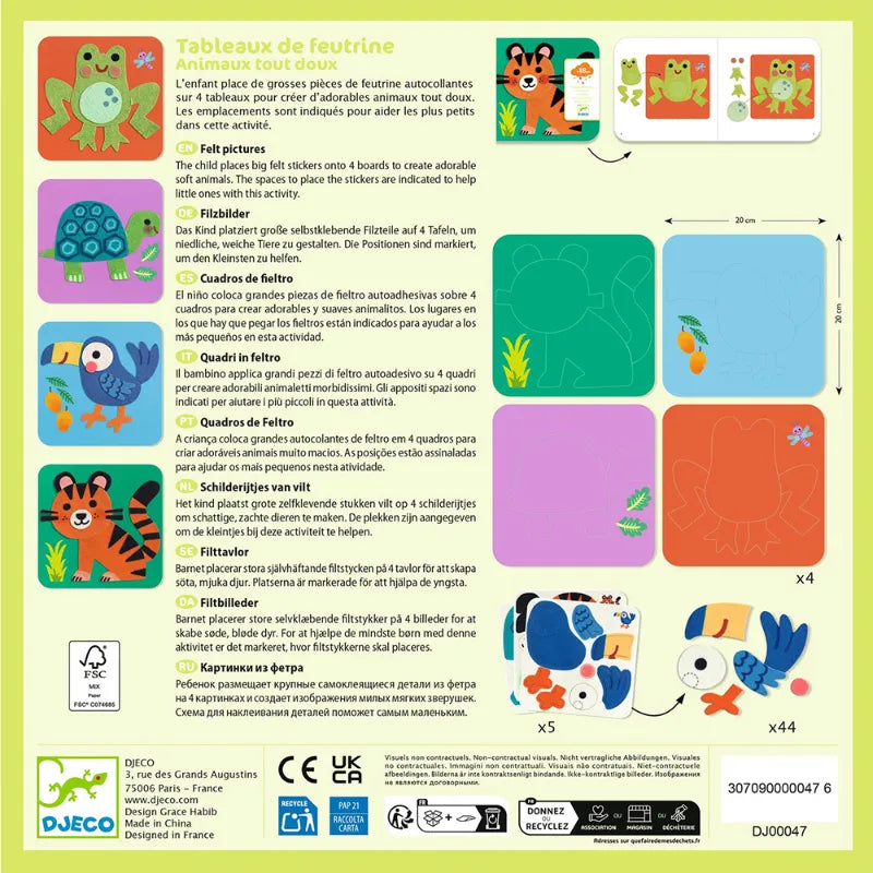 Felt Board: Soft Animals, Djeco