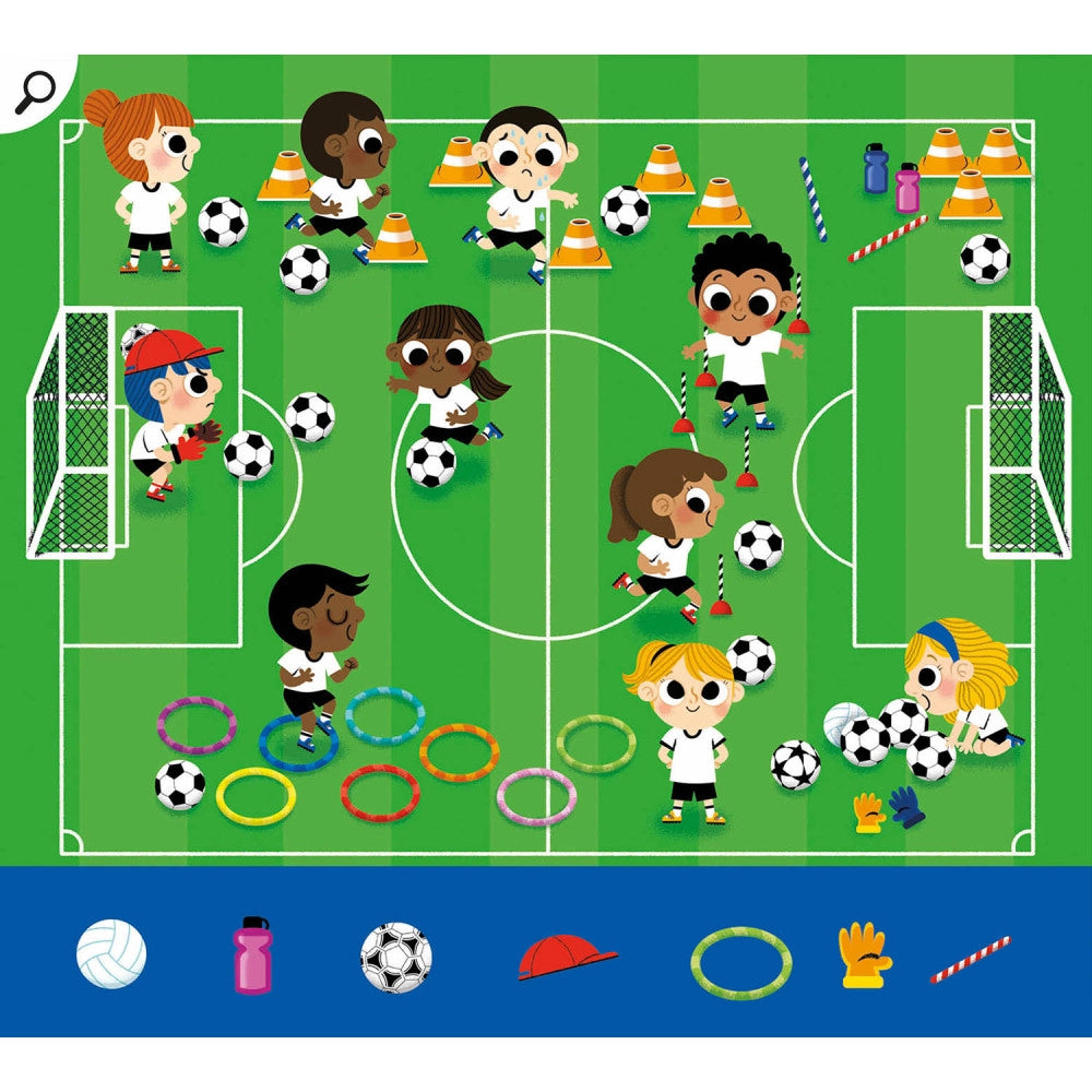 Games Pouch, Travel Activity Set for Kids 3+, 20 Football Activities