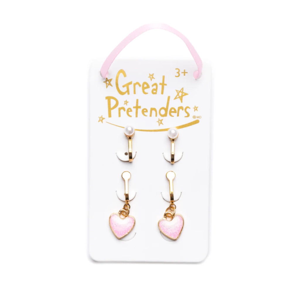Clip on Earrings, 2 Pairs: Boutique Cute & Classy, Great Pretenders