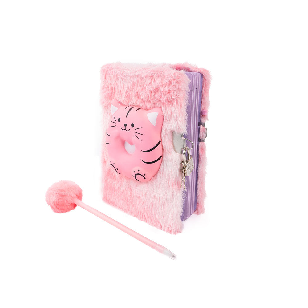 Furry Friends Cat, Squishy Cover Journal, For Kids 3+, Notebook Set Of 2