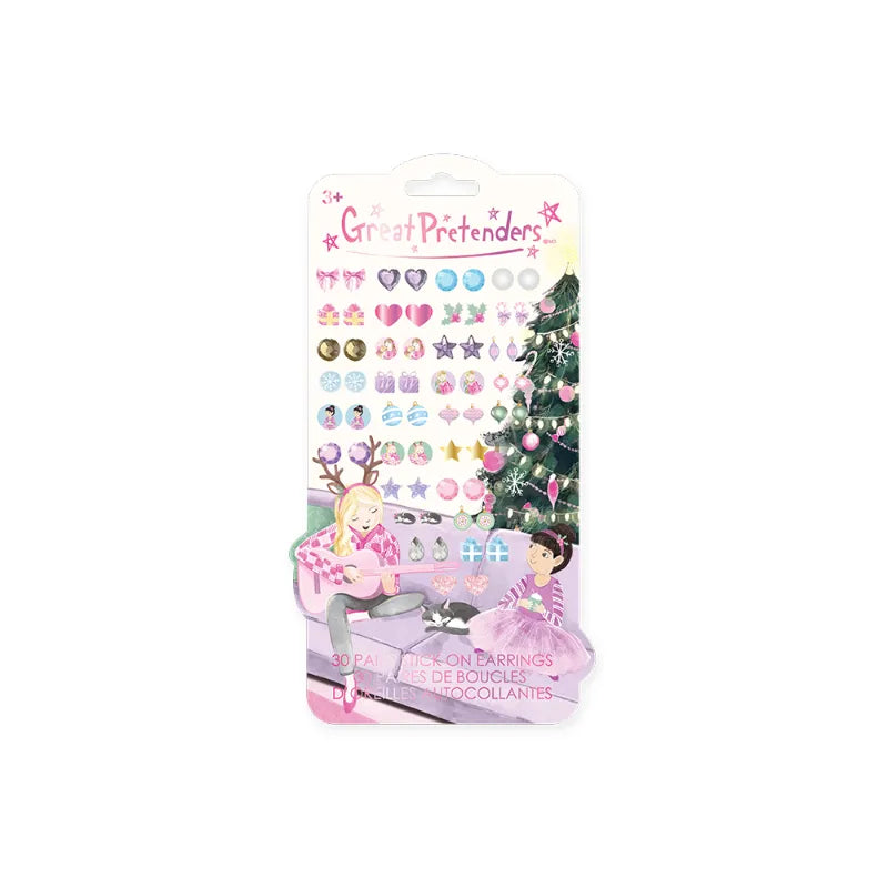 Holiday, Sticker Earrings, For Kids 3+, Set Of 30 Pairs