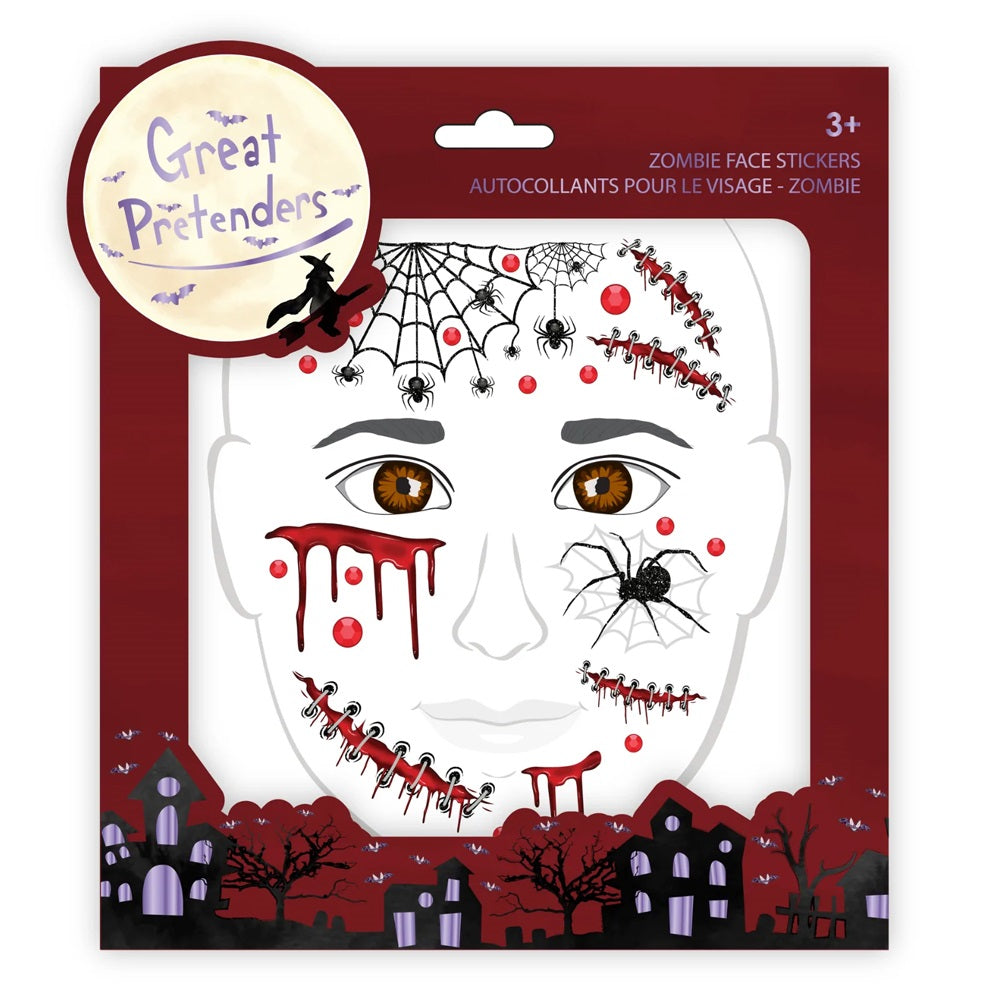 Great Pretenders Zombie Face Stickers