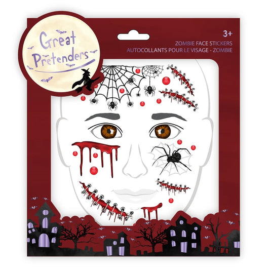 Great Pretenders Zombie Face Stickers