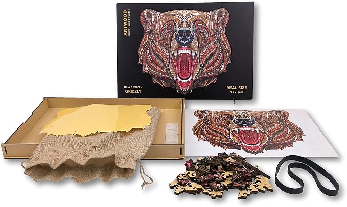 Grizzly: 150 Pieces, Wooden Puzzle for Kids