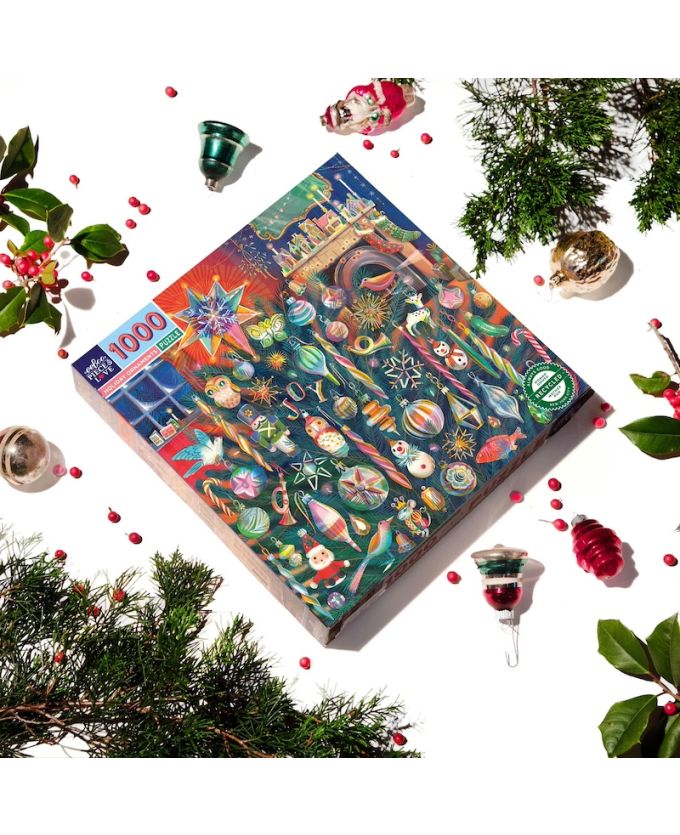 EEBOO PUZZLE 1000 HOLIDAY ORNAMENTS
