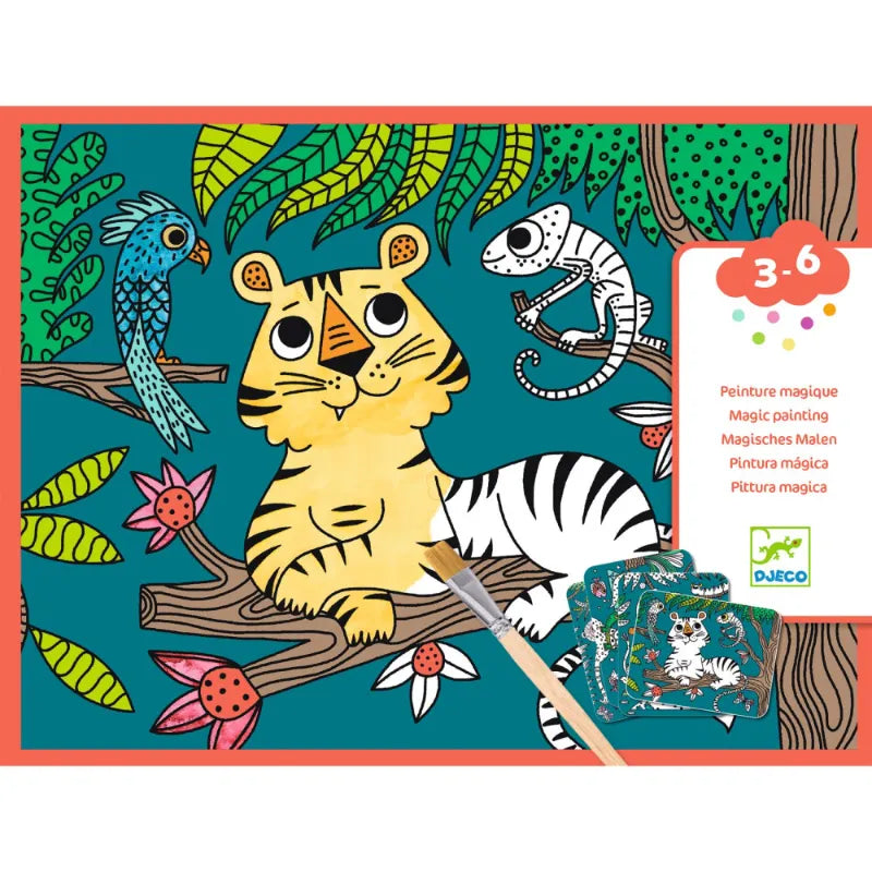 In The Jungle, Magic Reveal Paint Set For Kids 3+